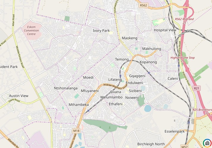 Map location of Moteong
